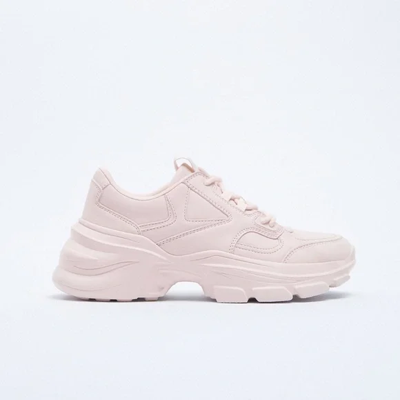 Zara SOLID COLOR SNEAKERS - Picture 2 of 6